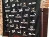 Step and repeat banner on the red carpet
